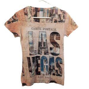 Banana Expression Girls Pullover Top MEDIUM Las Vegas Wearable Art Short Sleeve